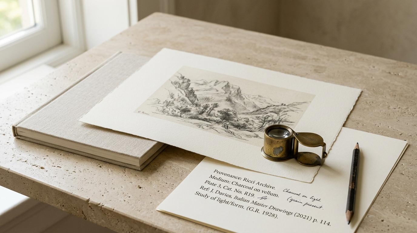 Archival study of image citations and fine art prints on museum paper